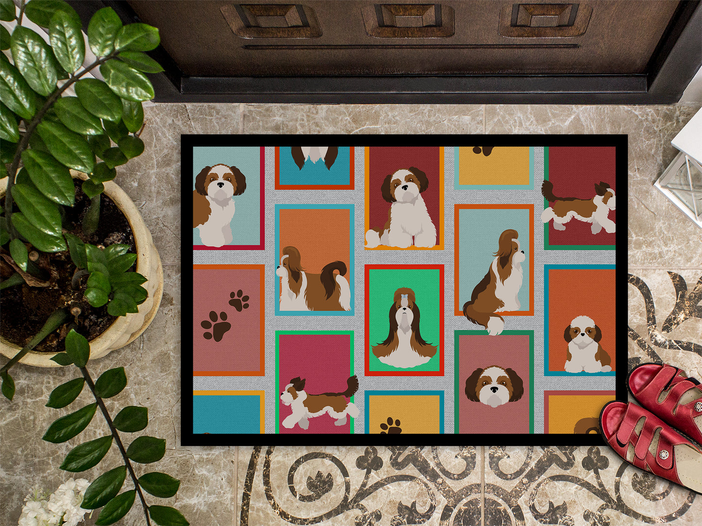 Lots of Shih Tzu Doormat