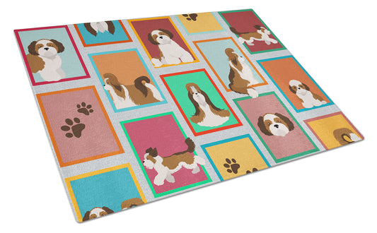 Buy this Lots of Shih Tzu Glass Cutting Board