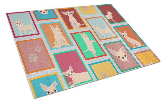 Buy this Lots of Chihuahua Glass Cutting Board