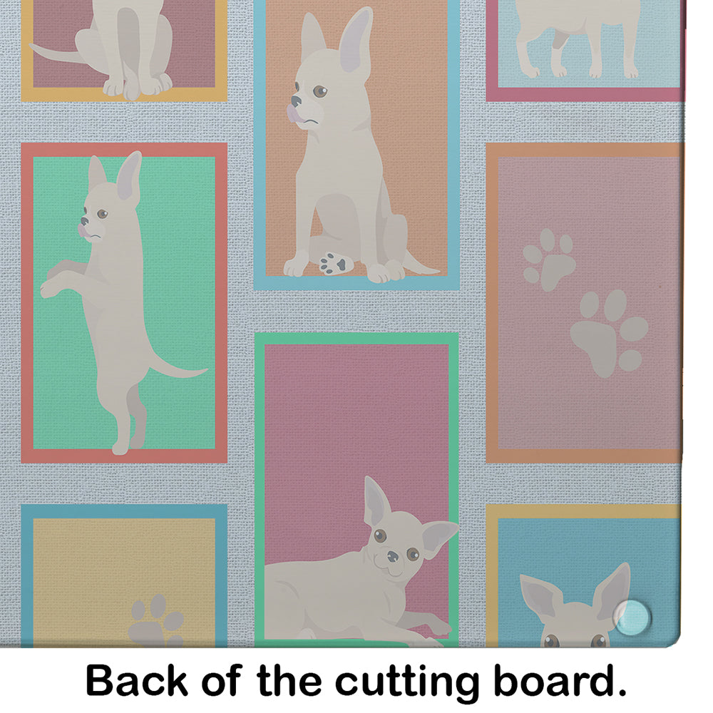 Lots of Chihuahua Glass Cutting Board