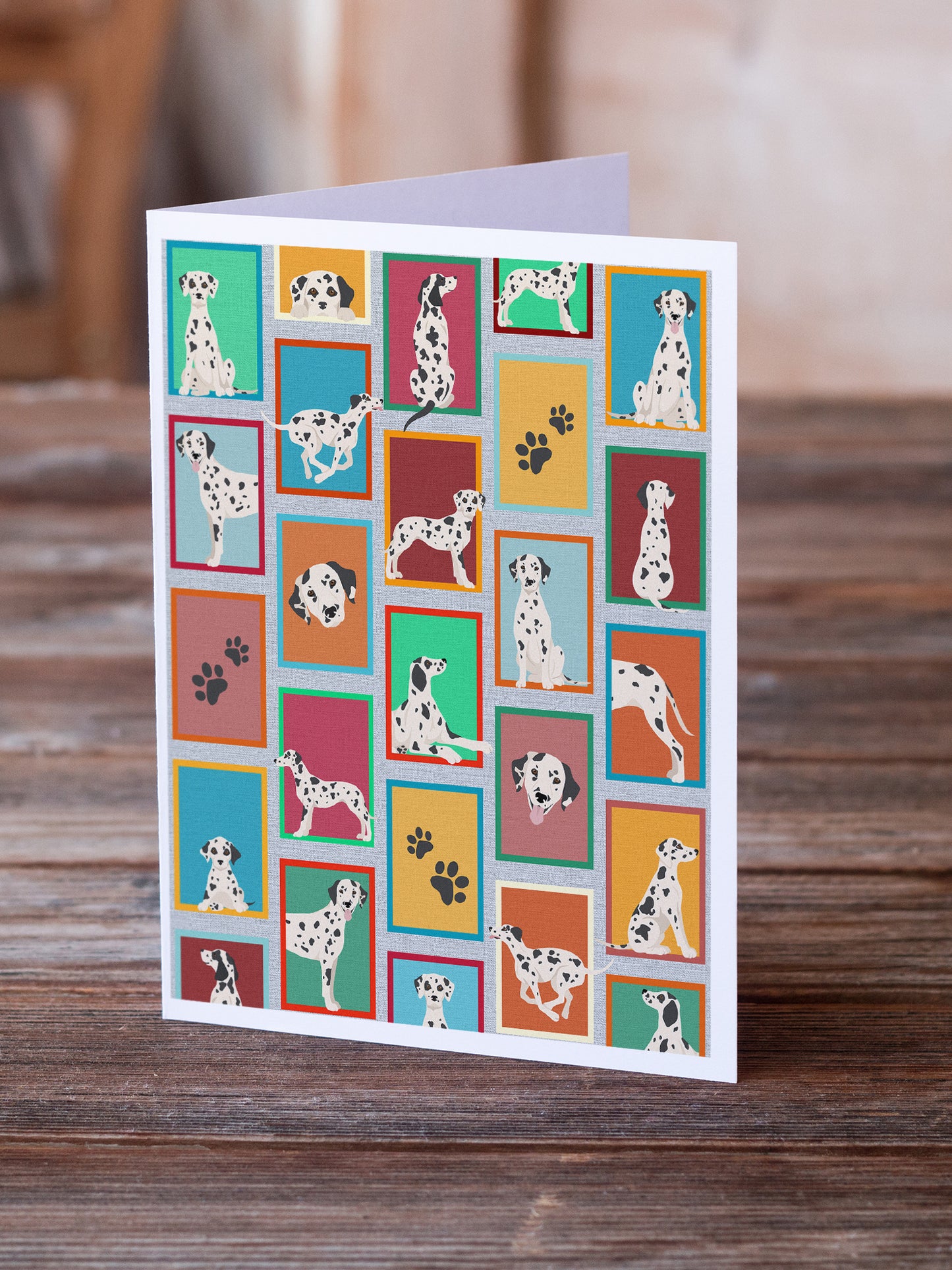 Lots of Dalmatian Greeting Cards Pack of 8