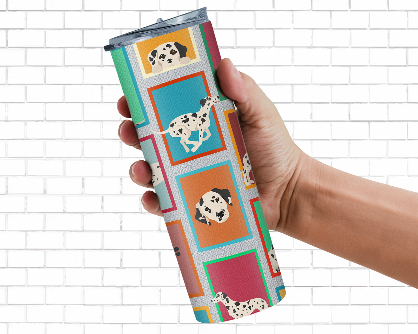 Lots of Dalmatian Stainless Steel Skinny Tumbler