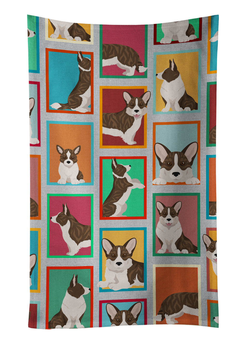 Buy this Lots of Brindle Cardigan Corgi Kitchen Towel