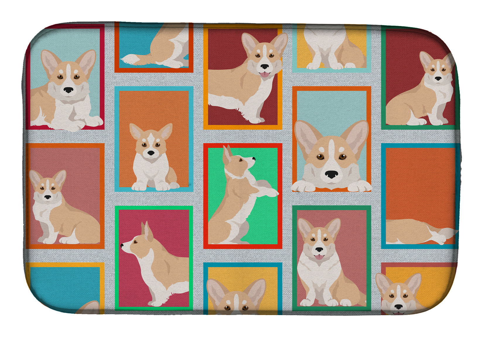 Buy this Lots of Fawn Cardigan Corgi Dish Drying Mat