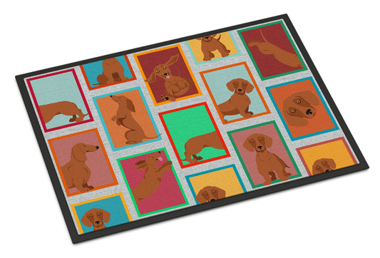 Buy this Lots of Red Dachshund Doormat