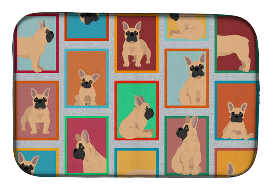 Buy this Lots of Fawn French Bulldog Dish Drying Mat