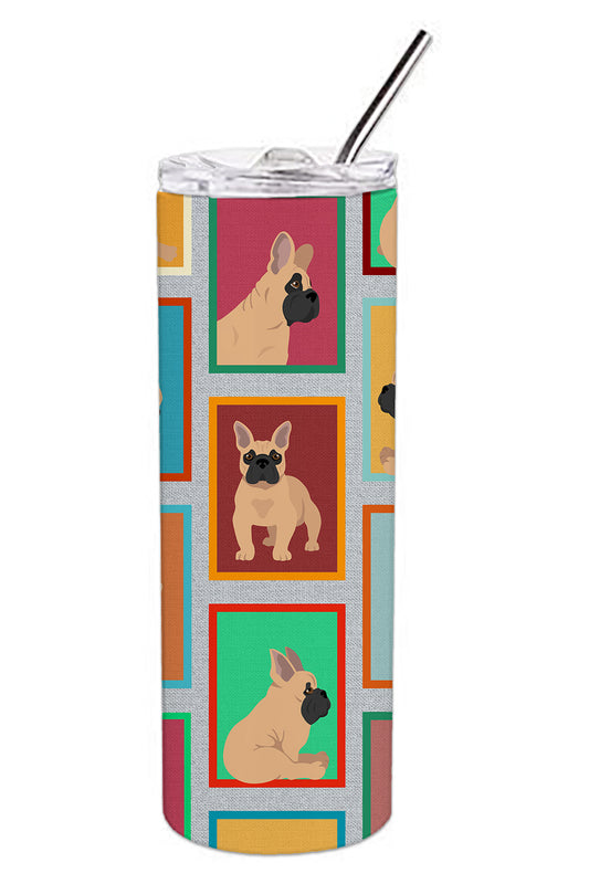 Buy this Lots of Fawn French Bulldog Stainless Steel Skinny Tumbler