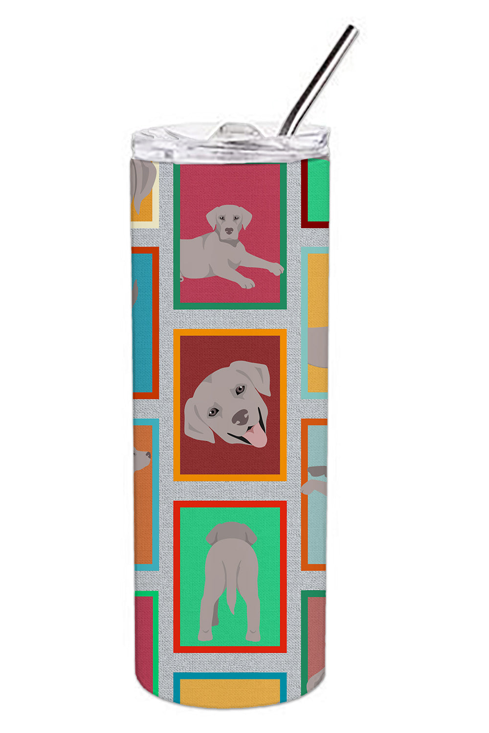 Buy this Lots of Grey Labrador Retriever Stainless Steel Skinny Tumbler