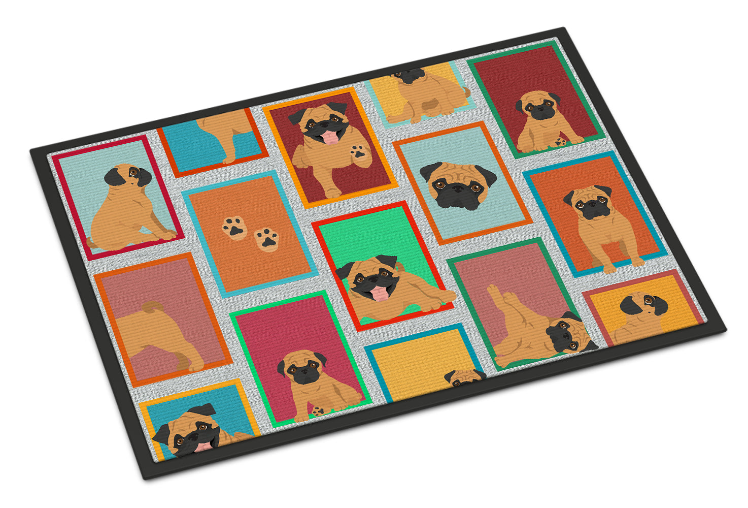 Buy this Lots of Apricot Pug Doormat