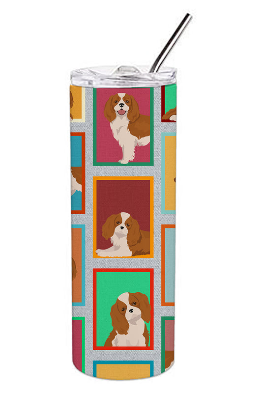 Buy this Lots of Blenheim Cavalier Spaniel Stainless Steel Skinny Tumbler