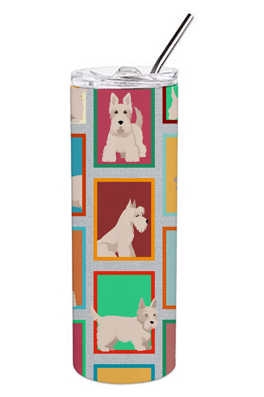 Buy this Lots of Wheaten Scottish Terrier Stainless Steel Skinny Tumbler