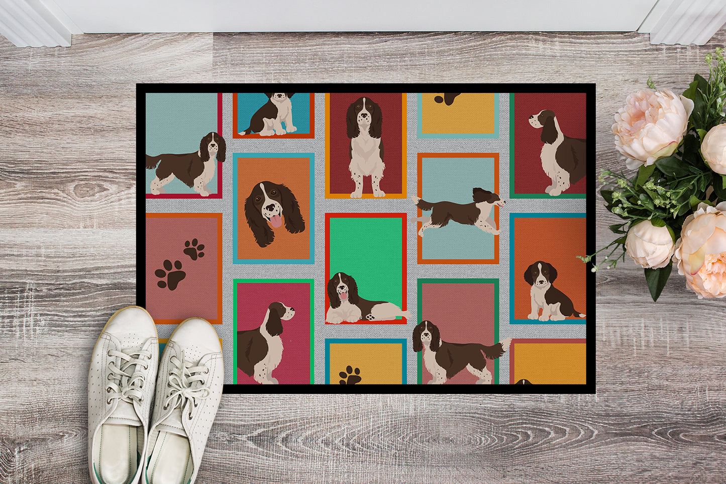 Lots of Liver English Springer Spaniel Doormat