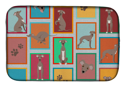 Buy this Lots of Fawn Italian Greyhound Dish Drying Mat