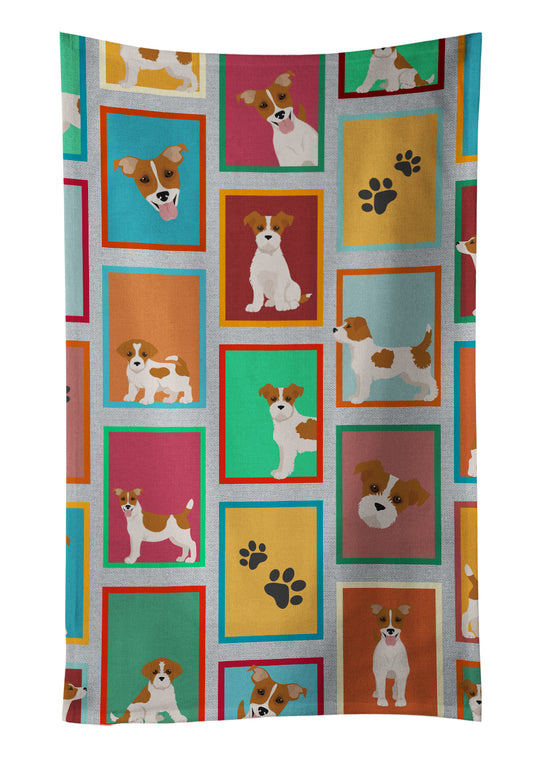 Buy this Lots of Red and White Jack Russell Terrier Kitchen Towel