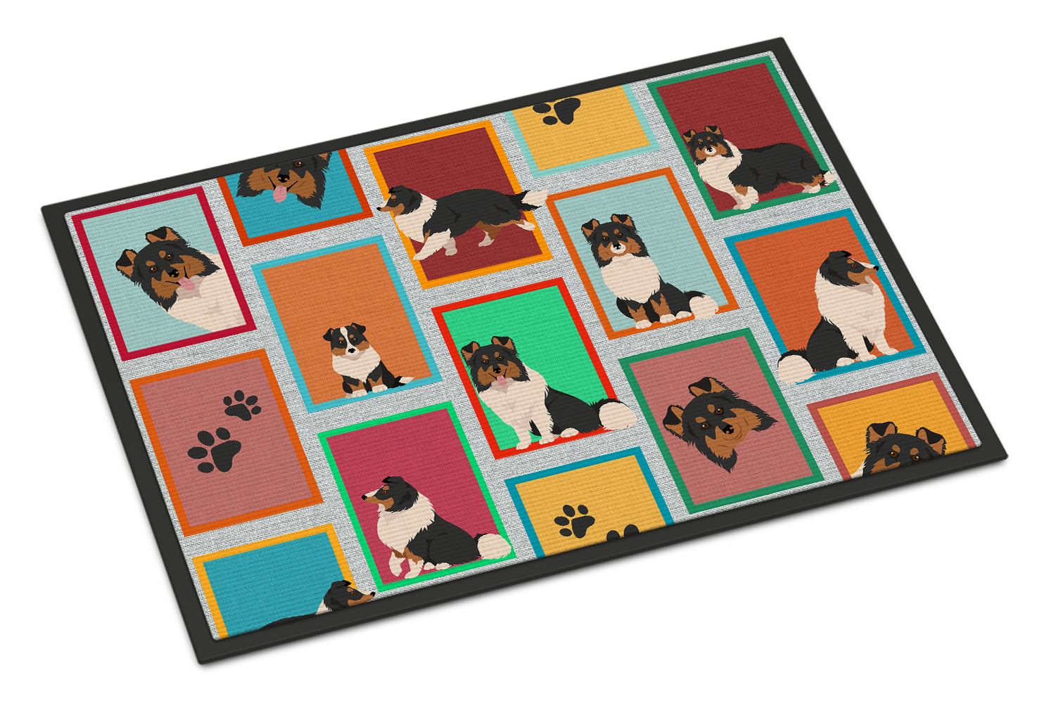 Buy this Lots of Tricolor Sheltie Doormat