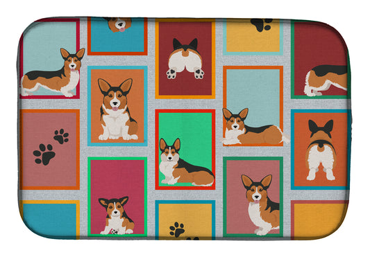 Buy this Lots of Sable Pembroke Corgi Dish Drying Mat