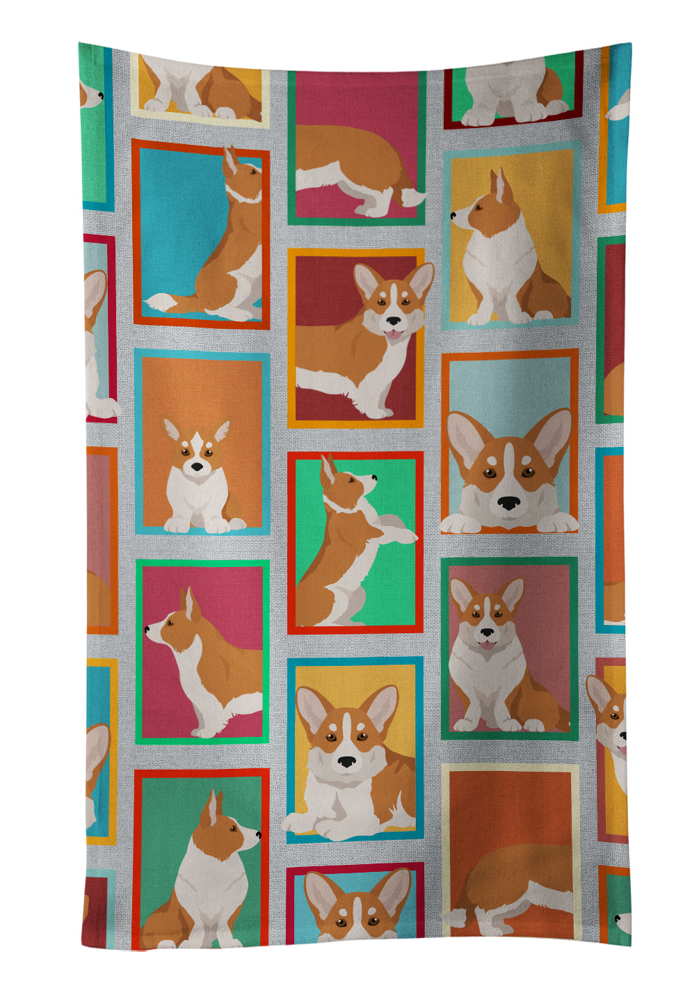 Buy this Lots of Red Cardigan Corgi Kitchen Towel