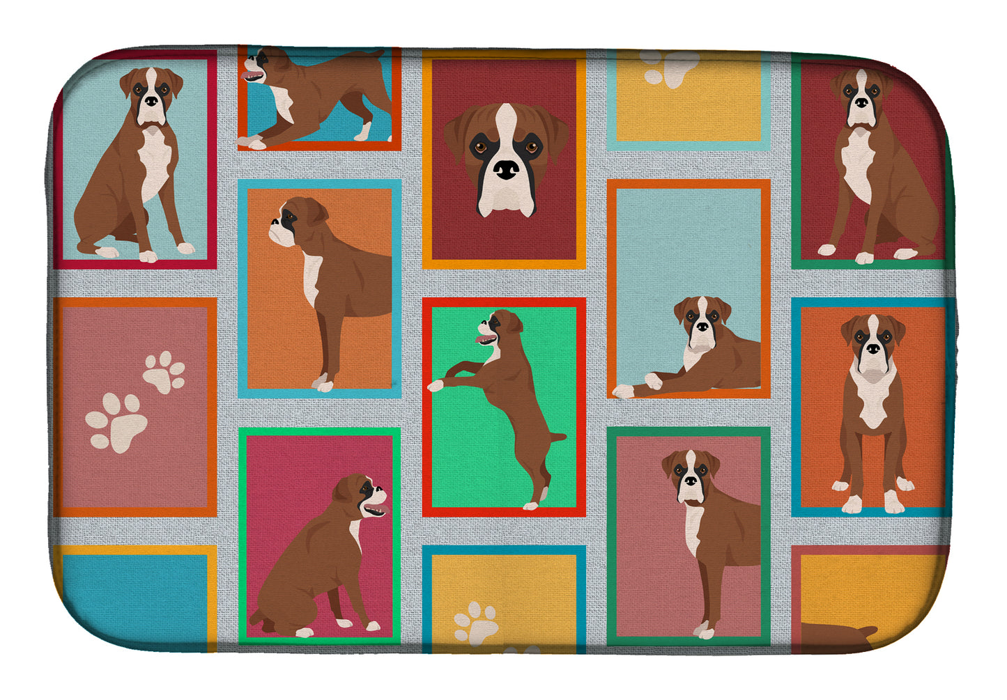 Buy this Lots of Flashy Fawn Boxer Dish Drying Mat