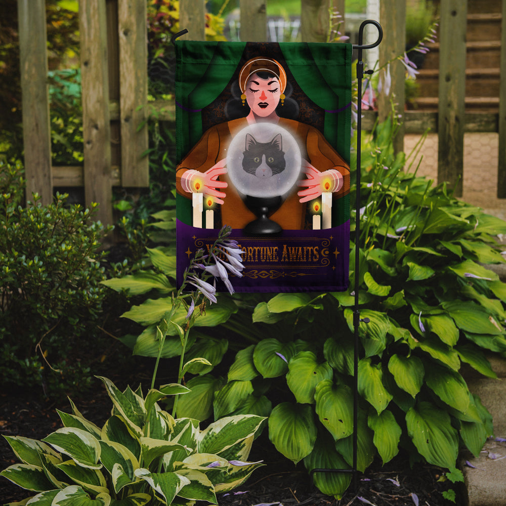 Siberian Forest Cat Halloween Garden Flag