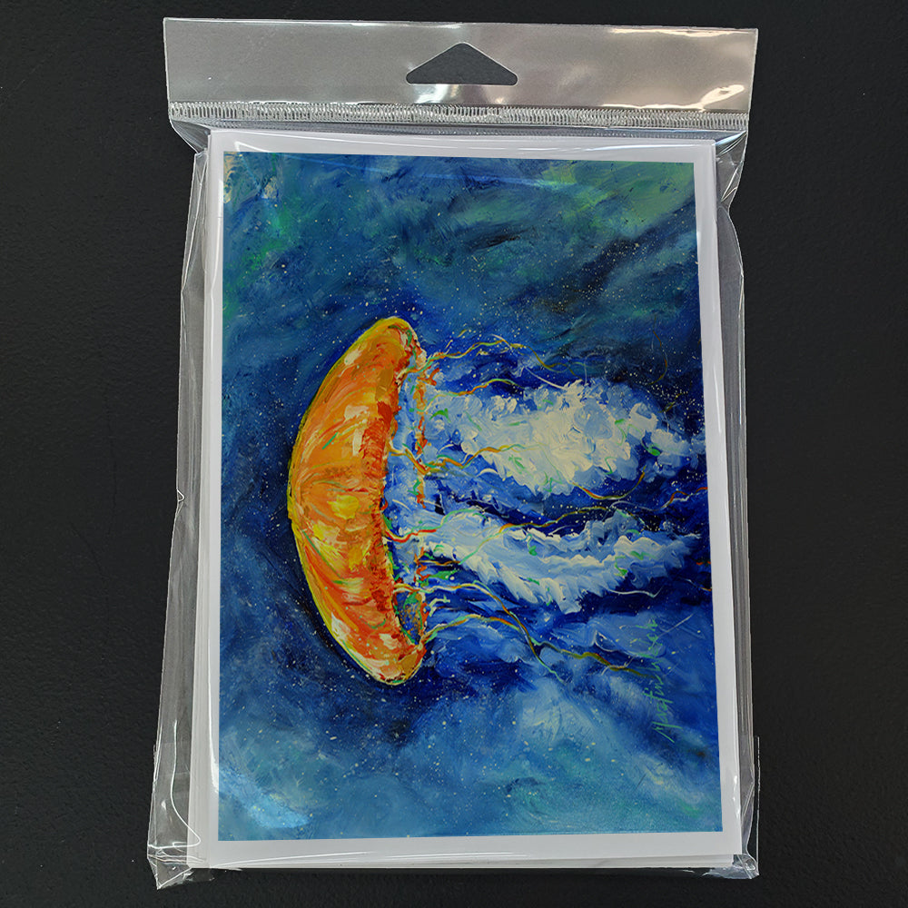 Calm Water Jellyfish Greeting Cards Pack of 8