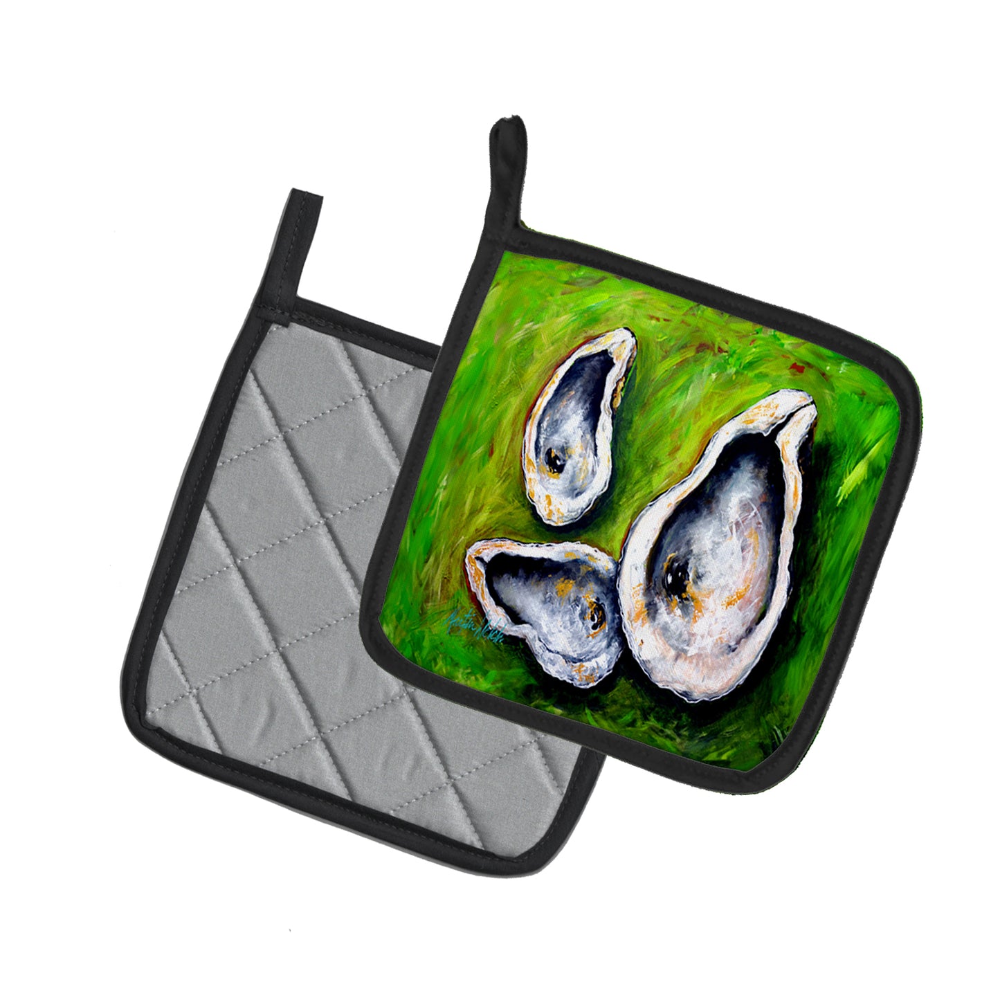 All Shucked Oysters Pair of Pot Holders