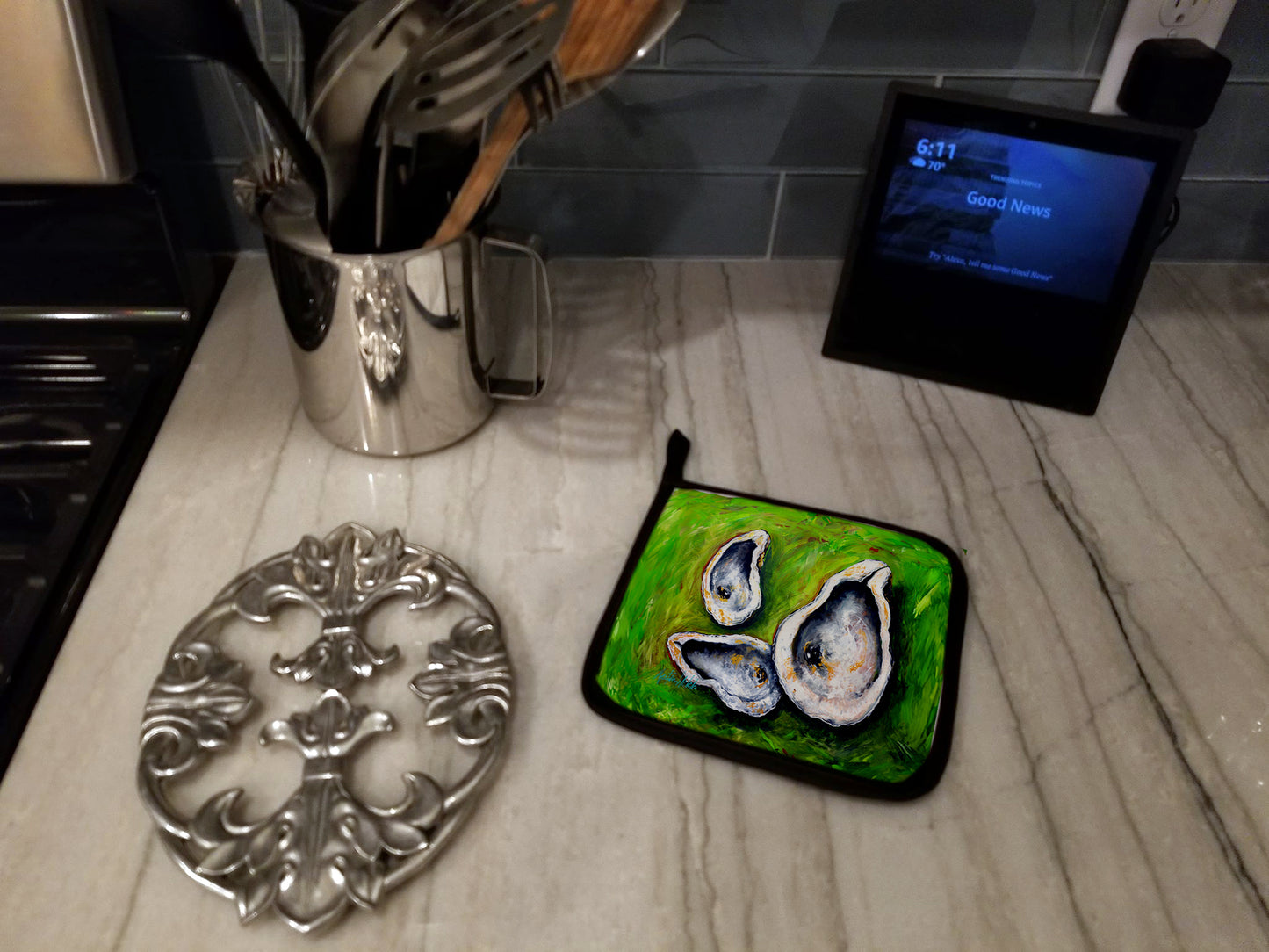 All Shucked Oysters Pair of Pot Holders
