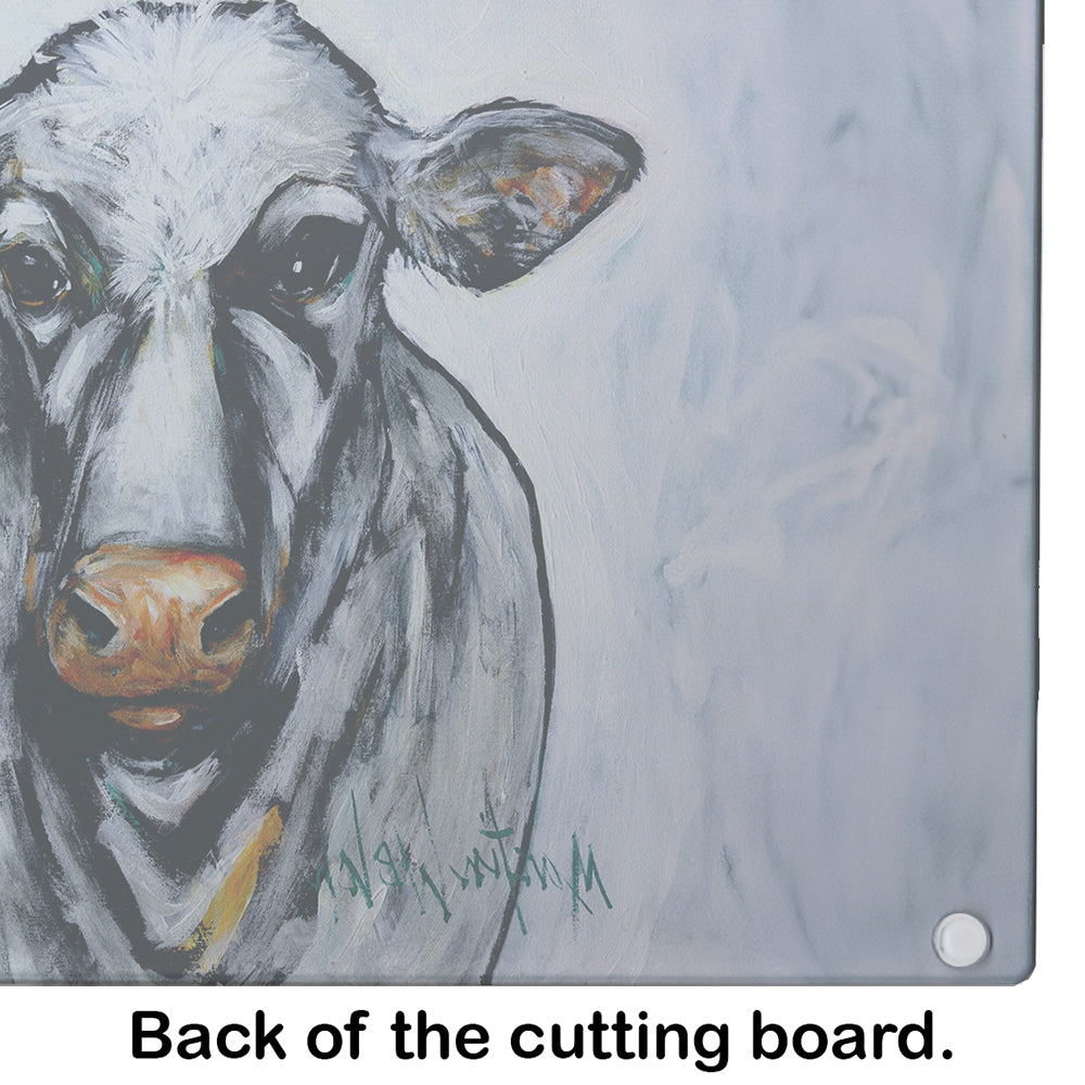 Bessie the Cow Glass Cutting Board