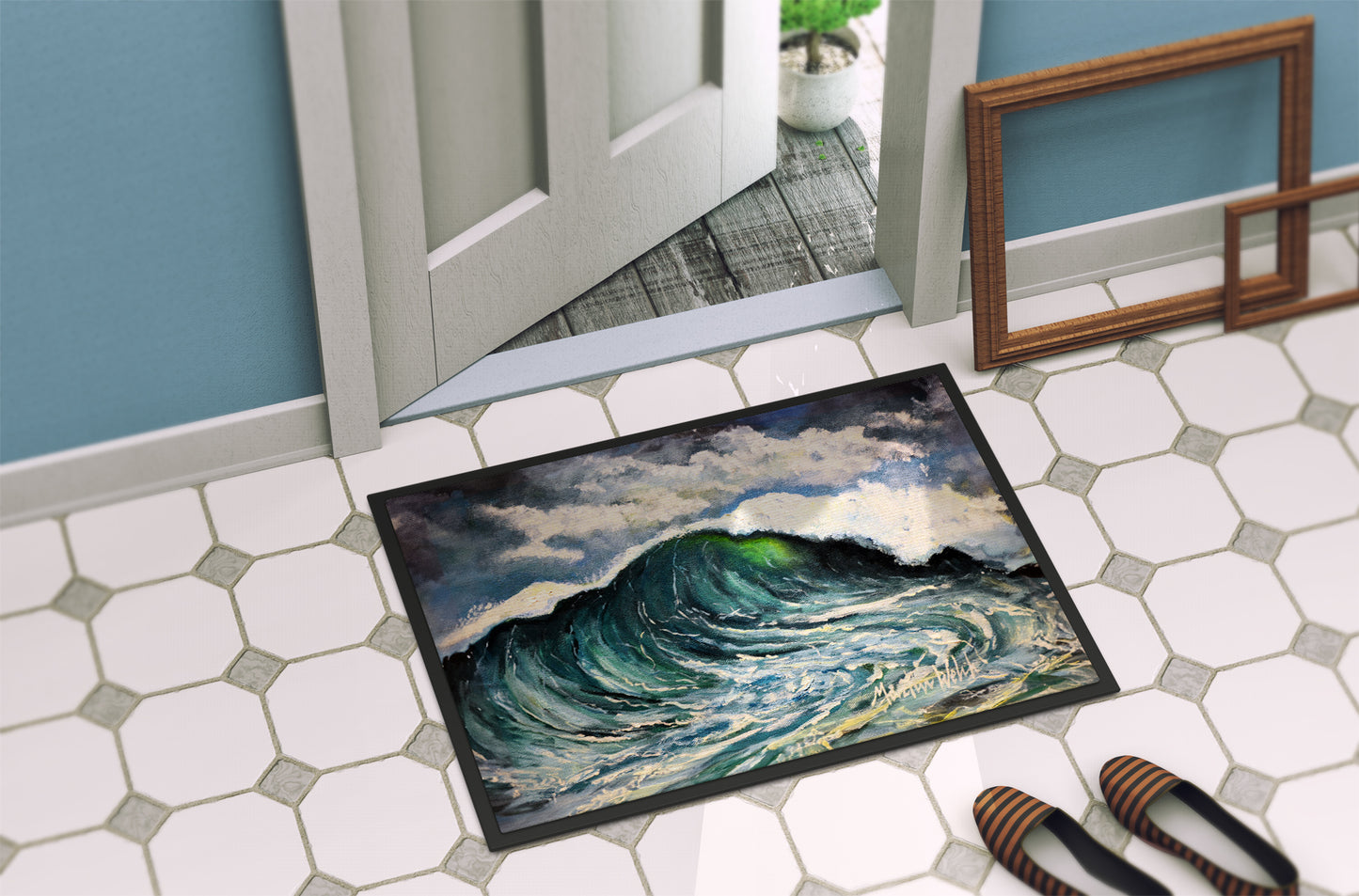 Big Blue Wave Doormat