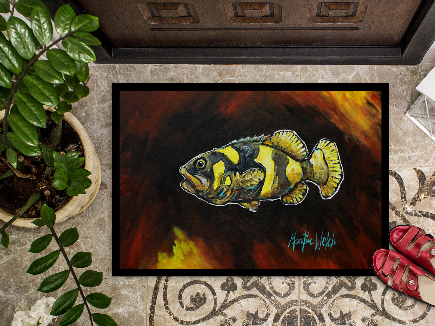 Bumblebee Fish Doormat