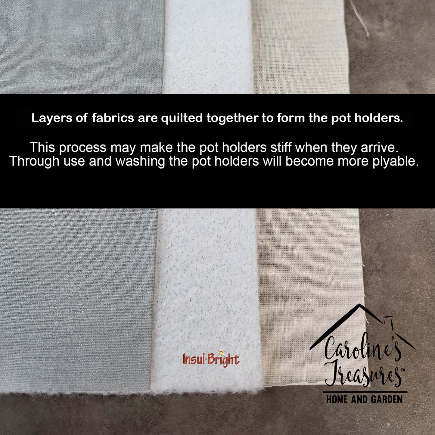 Cardinal Aqua Pair of Pot Holders