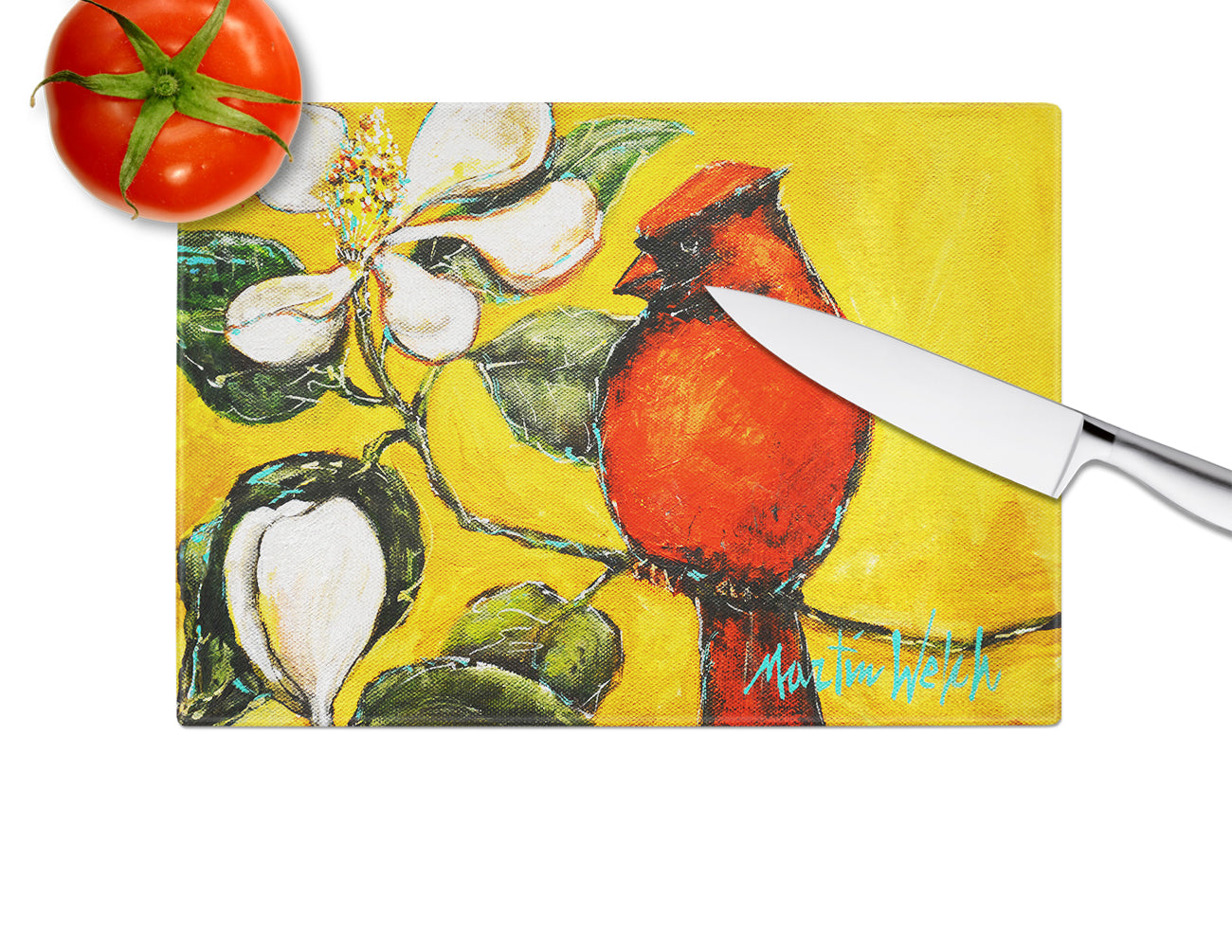 Cardinal Ochre Glass Cutting Board