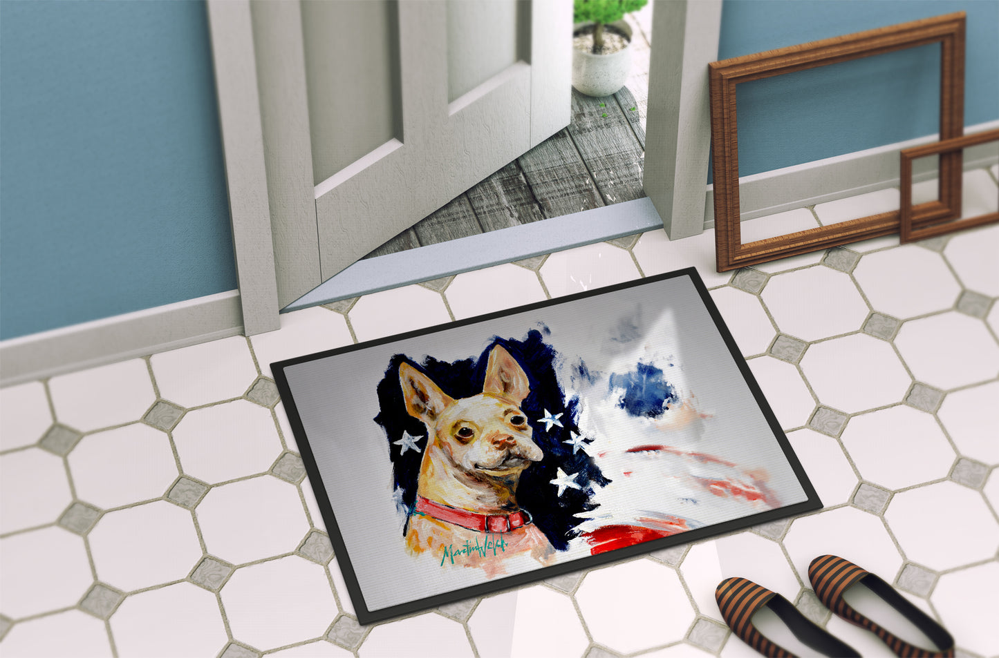 Chevy Boston Terrier Doormat