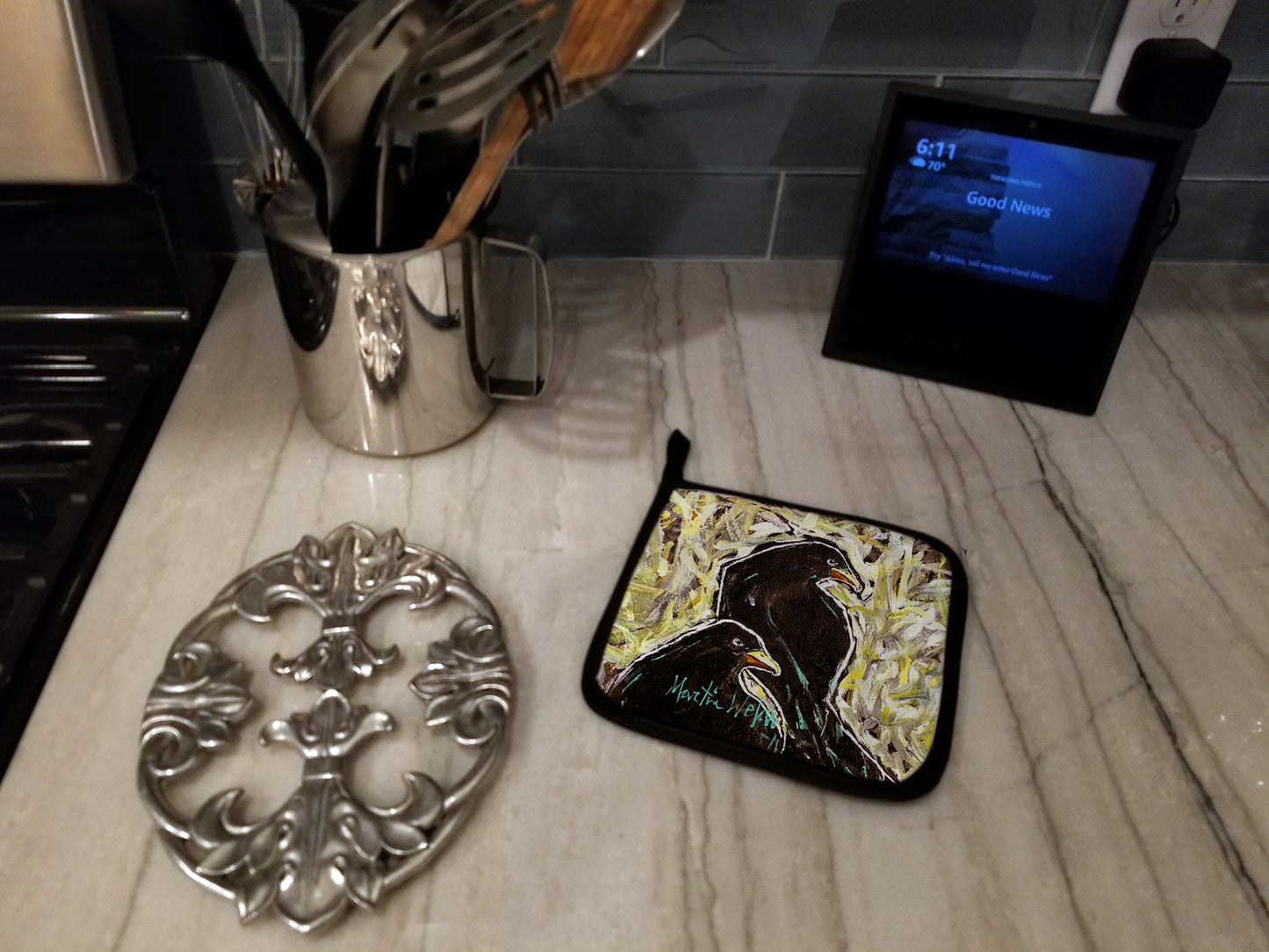 Crows Matt and Chester Pair of Pot Holders