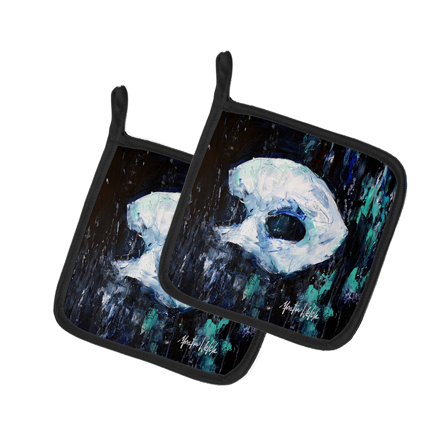 Buy this Cryptic Mask Pair of Pot Holders