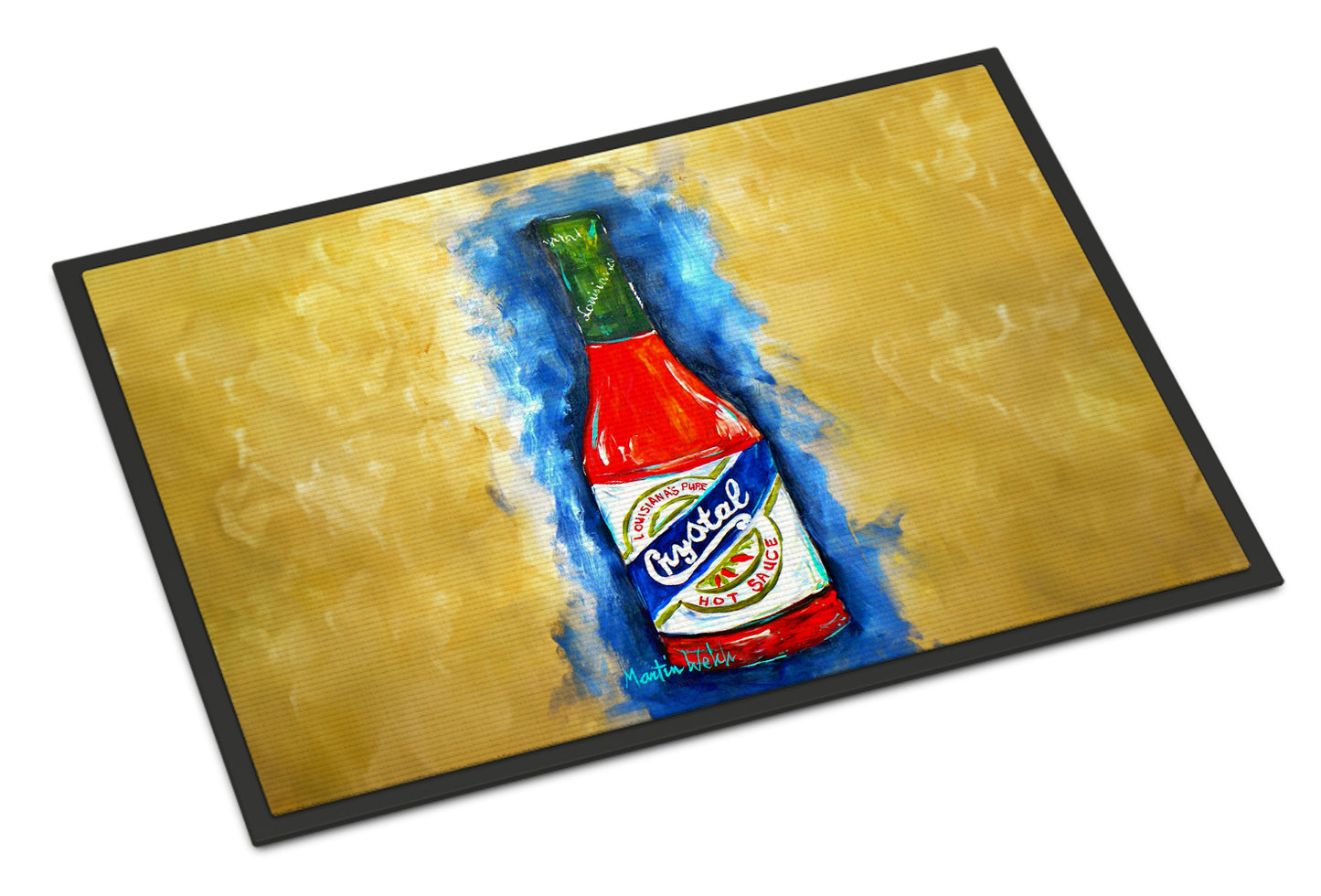 Buy this Hot Sauce Crystal Blue Doormat