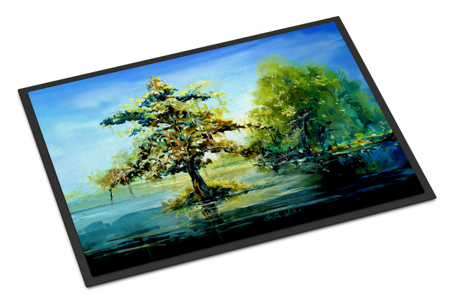 Buy this Cypress Tree in the Bayou Blue Doormat