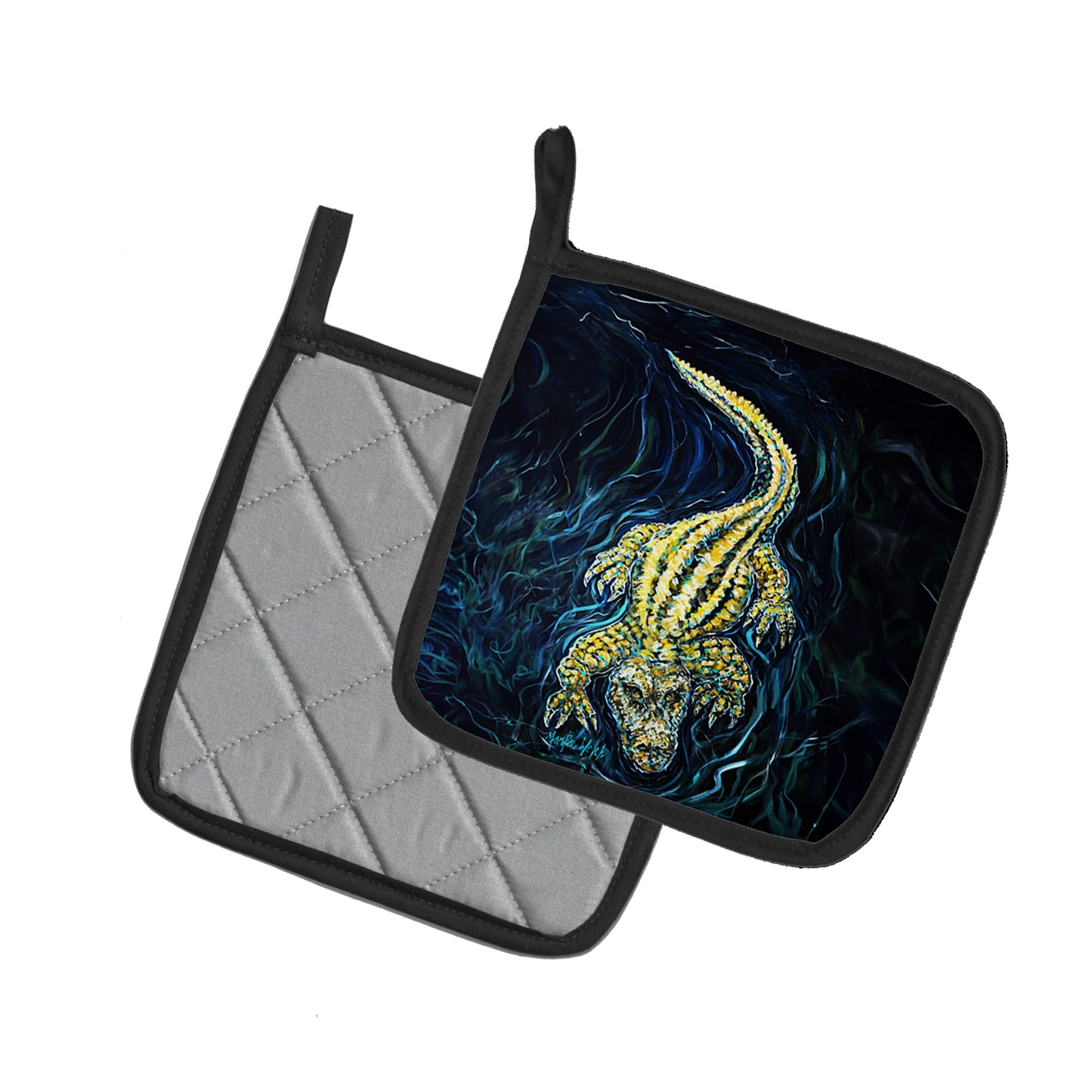 Gator Down Alligator Pair of Pot Holders