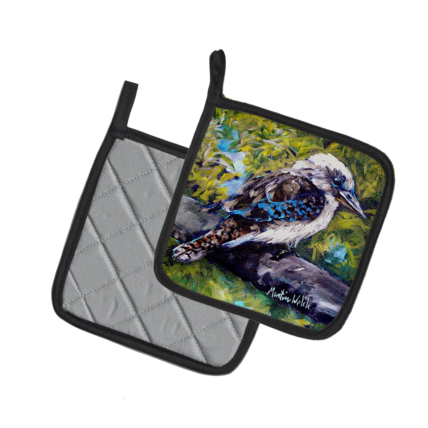 G'Day Mate Bird Pair of Pot Holders