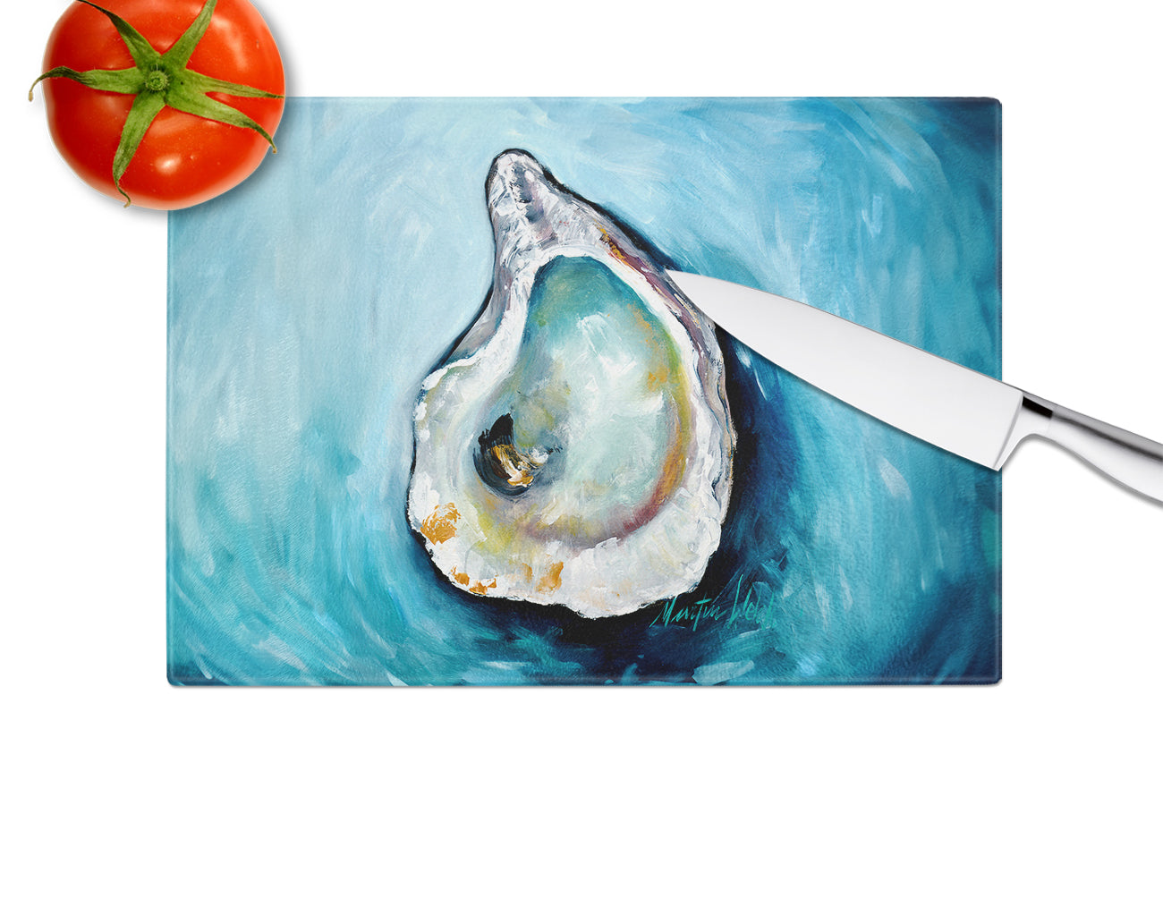 J Mac Oyster Glass Cutting Board