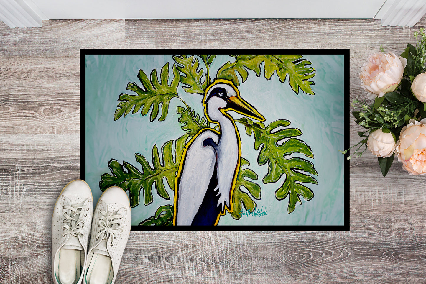 Jungle Fever Heron Doormat