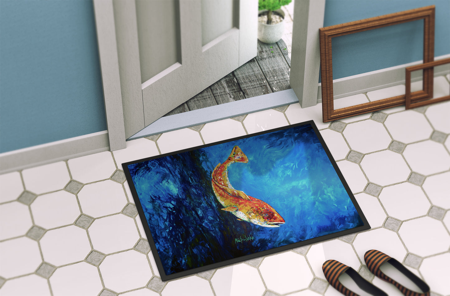 Katy Red Red Fish Doormat