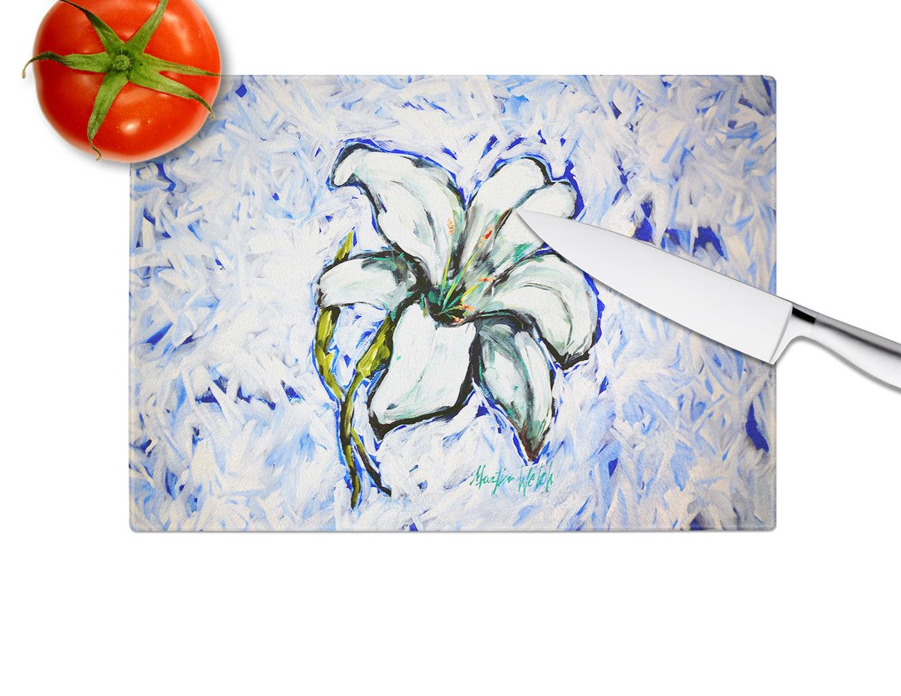 Lily Glass Cutting Board