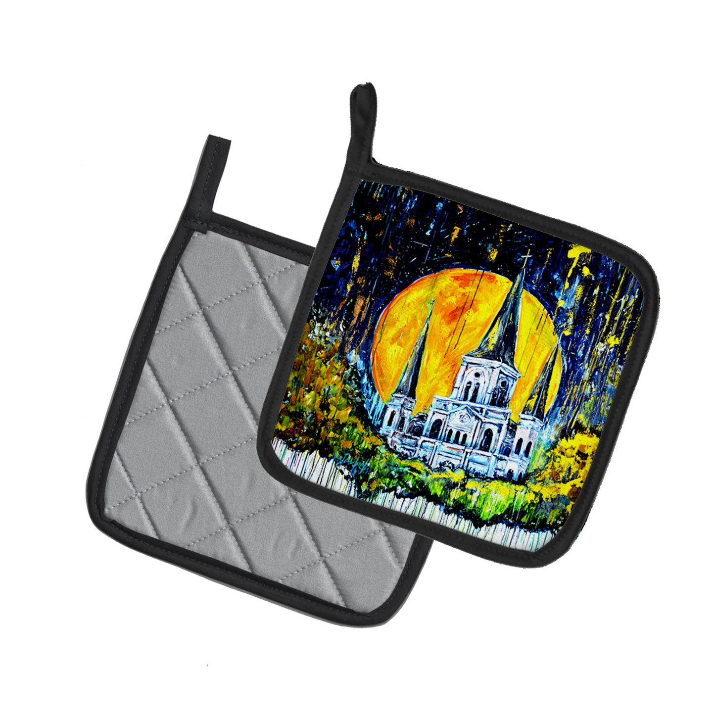Moonlight Shadows Pair of Pot Holders