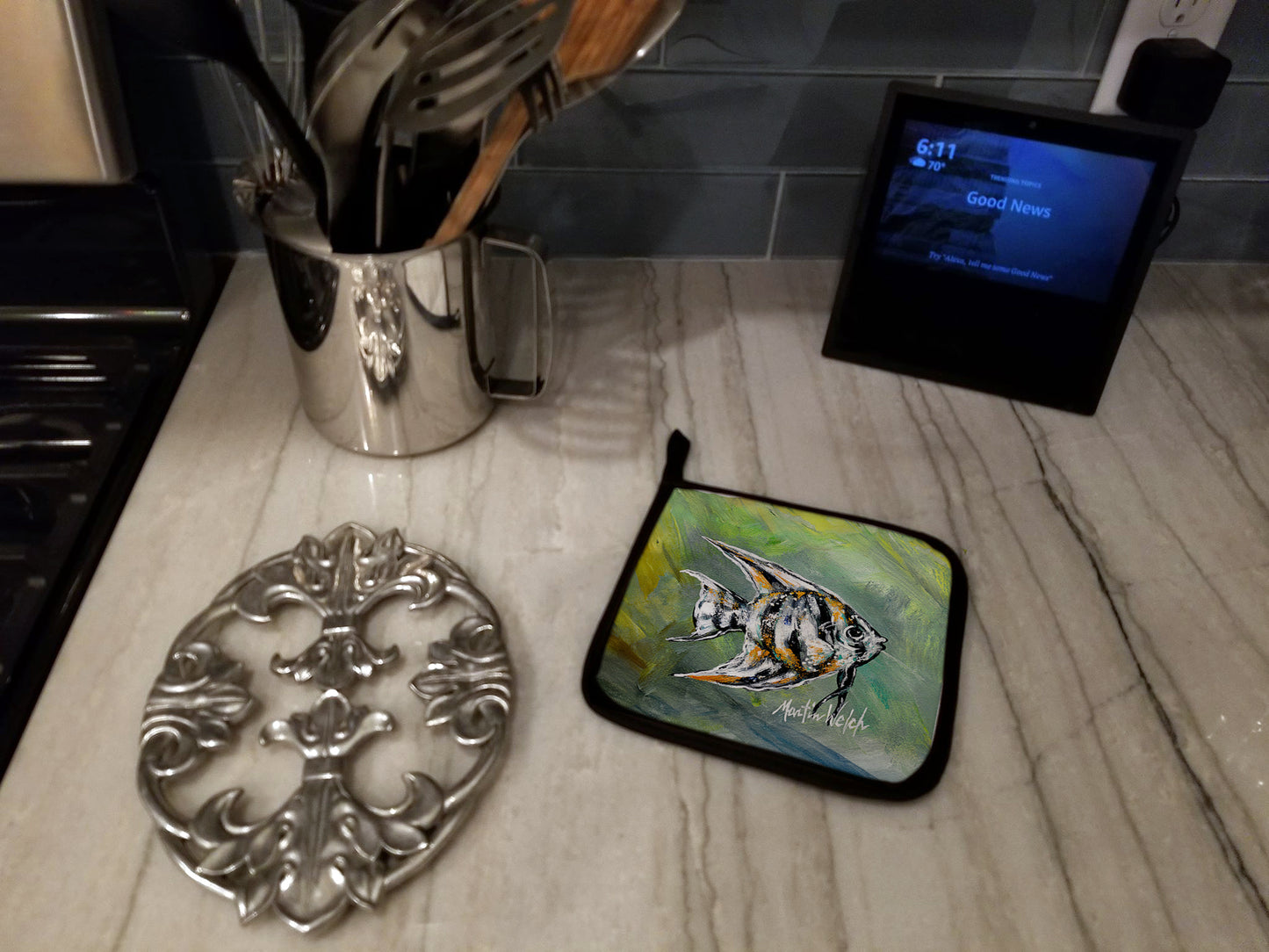Nancys Fish Pair of Pot Holders