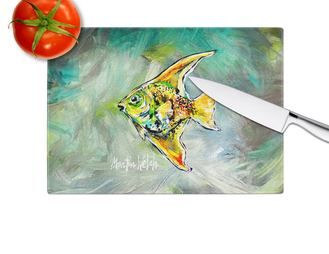 Nancys Other Fish Glass Cutting Board