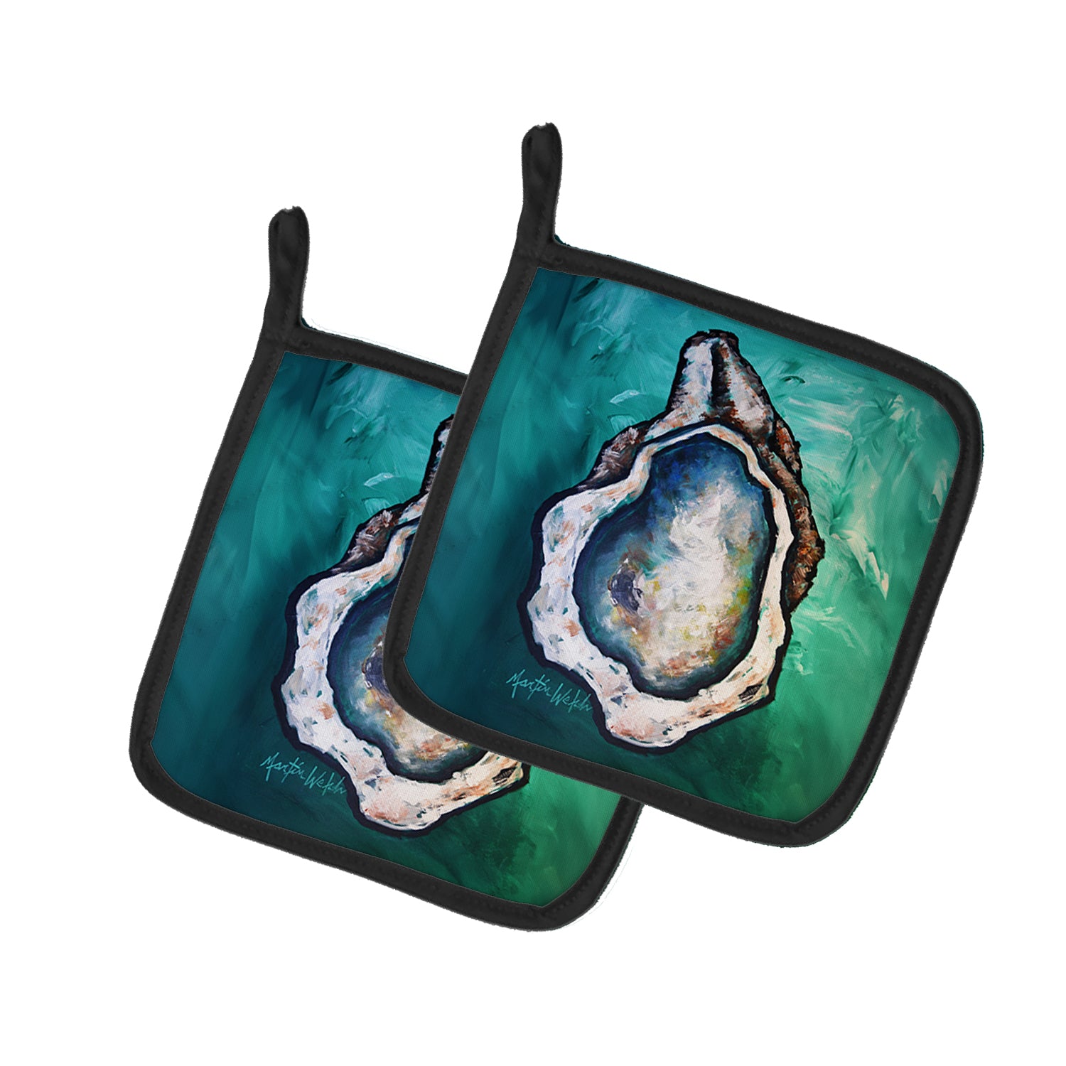 Buy this One Shell Oyster Pair of Pot Holders