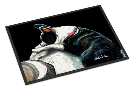 Buy this Boston Terrier Spot In The Sun Doormat