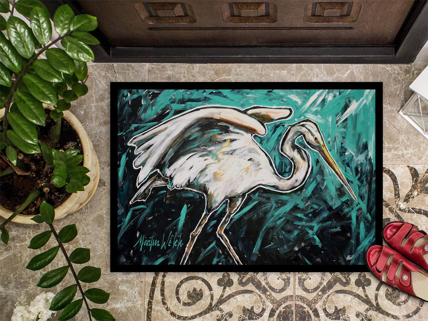 Heron Stretch Doormat