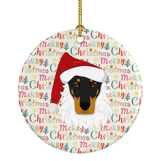 Buy this Doberman Pinscher Merry Christmas Ceramic Ornament