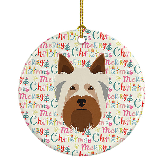 Buy this Australian Silky Terrier Merry Christmas Ceramic Ornament